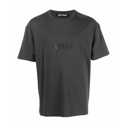 Palm Angels Palm Angels T-shirts and Polos Black Grå, Herre