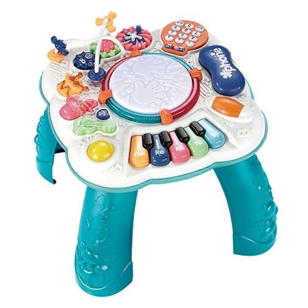 12.99x12.99x12.59' Musikaliskt aktivitetsbord för spädbarn för tidig utbildning