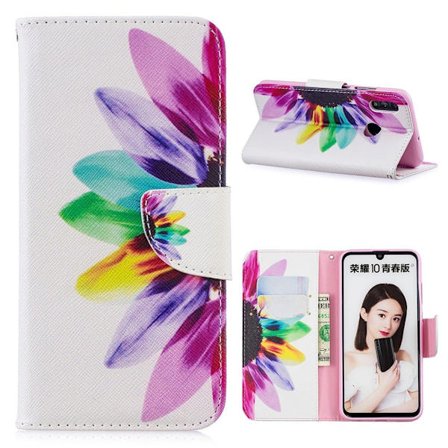 Wonderland Huawei P Smart 2019 Etui - Kronblademønster