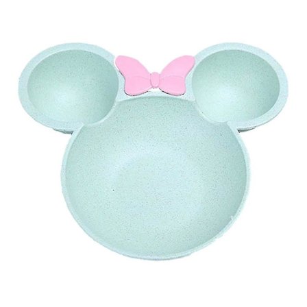 Hvede Fiber Tegneserie Muse Skål, Børnebestik Julemiddagsservice Børnetallerkener Madkasse Madbeholder Skål Med Gitter @bugu CTU