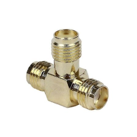 SMA Hona till Dubbel SMA Hona Trippel T RF Adapter Kontakt 3-vägs Splitter jn