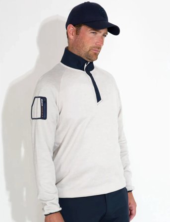 Abacus Mens Arden Midlayer - Cream - XXXL