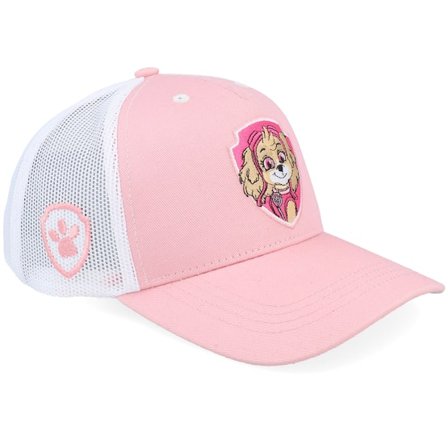 PAW Patrol - Pink trucker Kasket - Kids Skye Badge Pink/White A-Frame Trucker @ Hatstore
