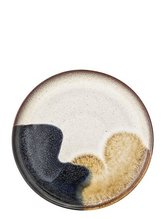 Bloomingville | Jules Tallerken, Multi Farvet, Stentøj | Ø 28.5 CM