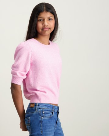 VERO MODA VMDOFFY 2/4 O-NECK PULLOVER GA GIRL Rosa Tröjor Tjej - Kids Brand Store