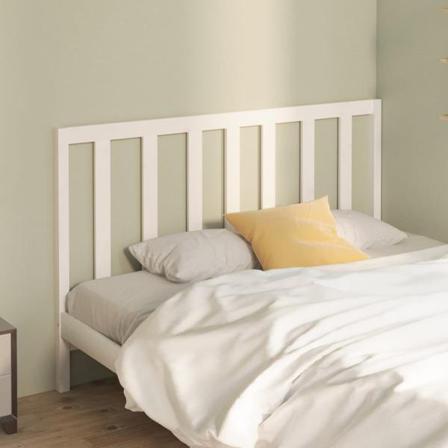 Vidaxl Sänggavel Vit 166x4x100 Cm Massiv Furu Vit