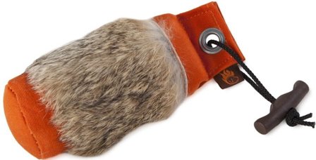 Firedog Standard Dummy with Rabbit Fur 250 g Orange