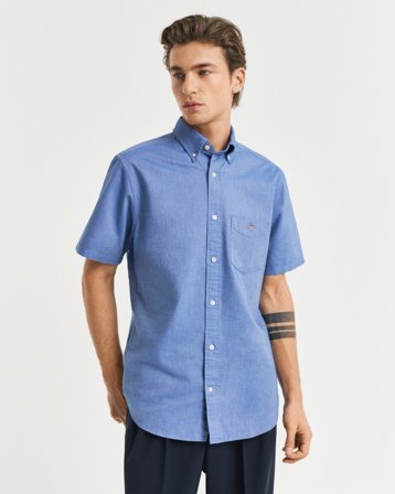 GANT Herren Regular Fit Classic Oxford-Kurzarmhemd (XL)