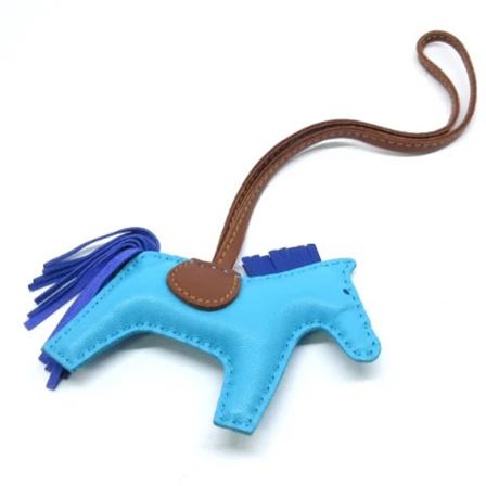 Hermès Vintage Pre-owned Leather key-holders Blå, Dame Vintage Accessories, Størrelse: ONE Size
