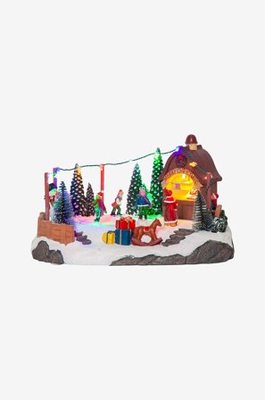 Jotex - Panorama Iceville 16cm Multi - Kjøp Dekorativ julebelysning hos Jotex