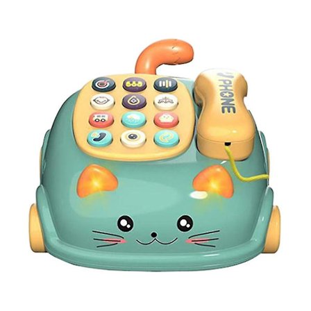 Barntelefonleksak Telefon Story Machine Leksaker Barn Pedagogiska Leksaker Grön