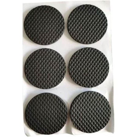 Skridsikre Møbelpuder Selvklæbende Skumfødder Møbelfodbeskyttere til Møbler Bordben Anti-Skrid DIY Skæring, 12 Runde Puder 4,4 cm