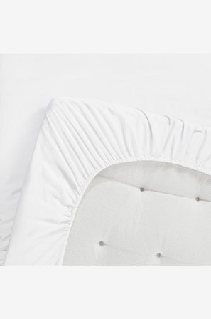 Borganäs of Sweden - Dra på laken Egyptisk Bomull - Hvit - Dra-på-laken - 180X200 - Fra Homeroom