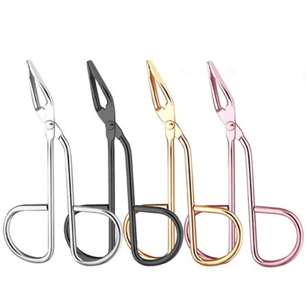 4 stk. Profesjonelle pinsetter i rustfritt stål, rette pinsetter med saks-håndtak, personlig daglig skjønnhetsverktøy, nesehårklipper