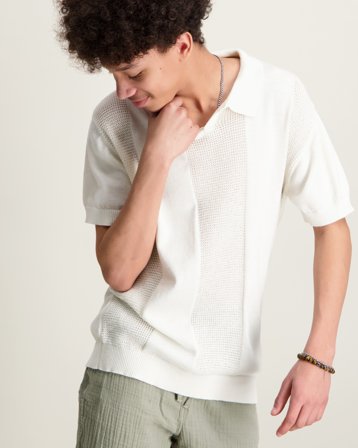 LMTD NLMHAVO SS POLO KNIT Hvid Trøjer Dreng - Kids Brand Store