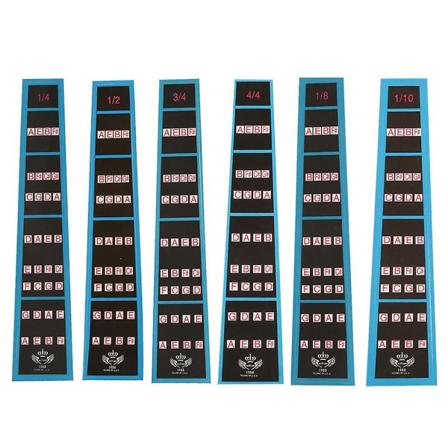 Tarrasähkötarrat Viulun Kaula-asteikkoon Viulun Sormiopas Viulun Sormien Asettelutarrat 44930