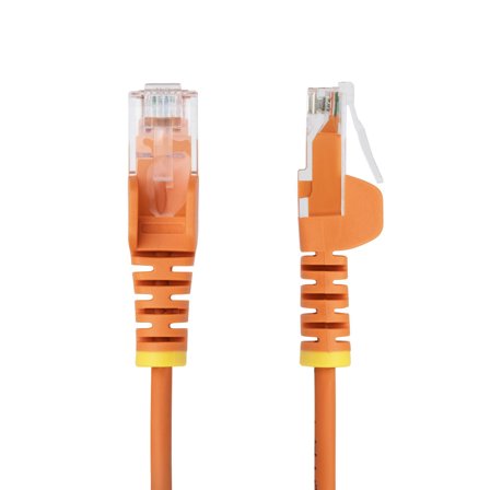 StarTech 10m Orange Slim CAT6 Ethernet Cable Snagless RJ45 LSZH 28AWG Pure Bare Copper Slim Network Patch Cable/Cord