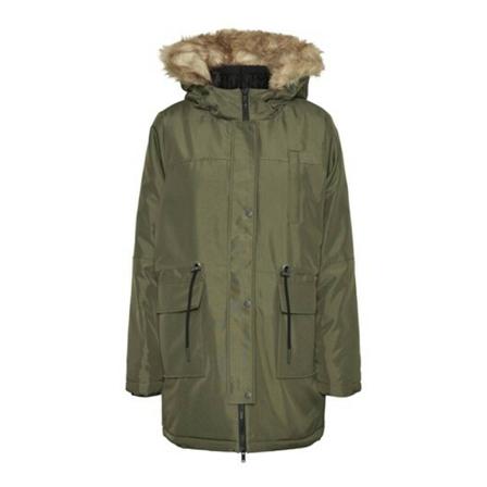 Noisy May, Nmmolly L/S Parka Groen, Dames, Maat:L