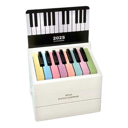 Swift Piano Kalender 2025 med Notblad Söt Samlarobjekt Swift Mini Piano Leksak Fan Kollektion för Barn Tonåringar Vuxna