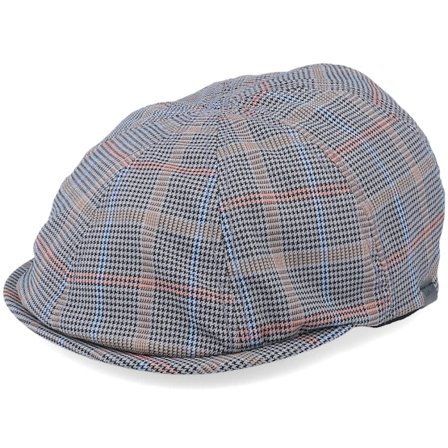 Kangol - Beis flatcap Gorra - Pattern Flexfit Cap Grey Plaid Flat Cap @ Hatstore