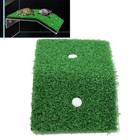 Reptil Solplattform Plast Simulerad Gräsmatta för Solbad Klättring LandskapsarkitekturS