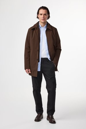 NN.07 Theo Chino Herren Schwarz Baumwollmix