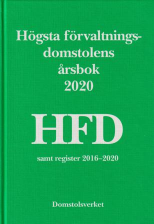 Högsta förvaltningsdomstolens årsbok 2020 (HFD) - Bok - Inbunden