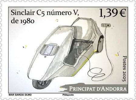 Fransk Andorra - Sinclair C5 - Postfrisk frimærke