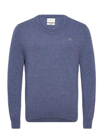 Extrafine Lambswool V-Neck Blue GANT