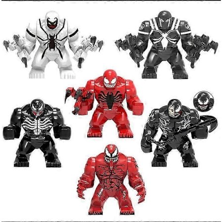 6-pack Venom Legends Series Actionfigur Byggset Samlarfigurer Venom Staty Leksak Actionfigurer Leksaksdekorationer