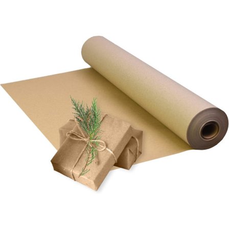 ECO Kraftpapir (380mm x 30m) - Biologisk nedbrydeligt & Genanvendeligt - Multifunktionel indpakningspapirrulle med en Premium & Rustik finish - Ideel 