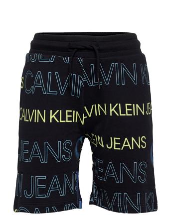 Pixelated Aop Jogger Shorts Blue Calvin Klein