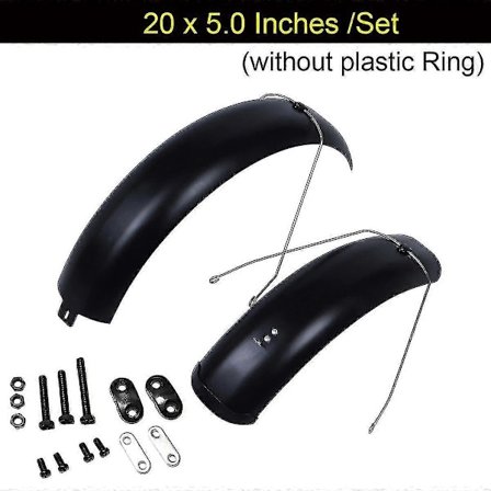 20x4.0 20x5.0 Fat Tire Lokasuojat Sähköpyörään, 20 tuuman Lumilauta Sähköpolkupyörän Mudguard Wing Muovinen Tukeva Kestävä Mud Guard