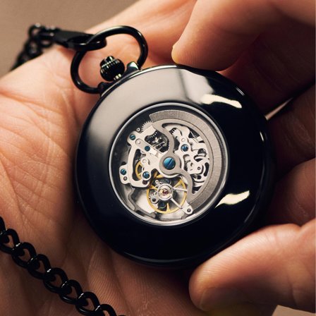 Easton | Sort Automatisk Lommeur for menn - Lommeur