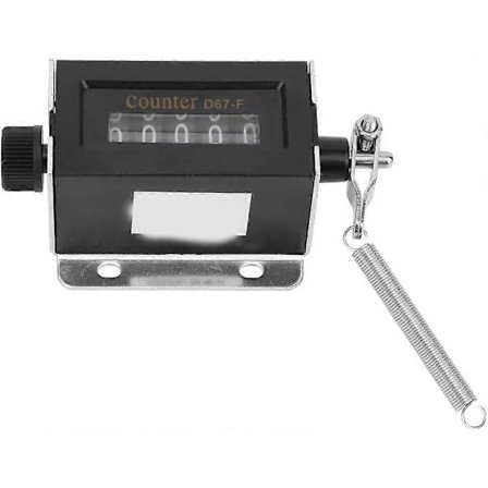 1 kpl Manuaalinen laskuri 5-numeroinen mekaaninen nollattava mekaaninen laskuri [DB]