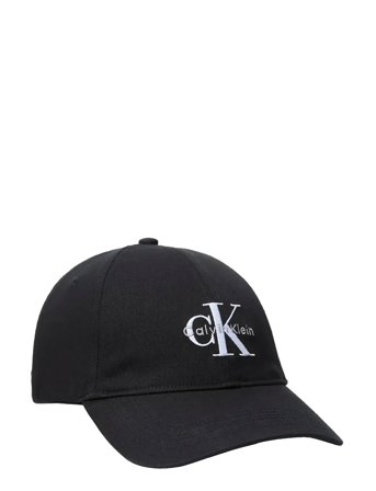 Calvin Klein Monologo Embroidery Baseball Cap - Black - ONE SIZE