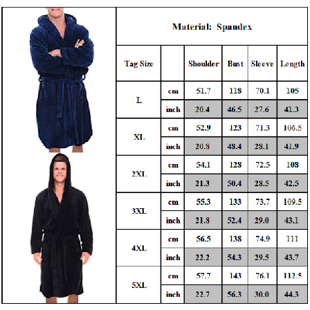 Miesten pitkähihainen kylpytakki pehmeällä loungewear-kylpytakilla