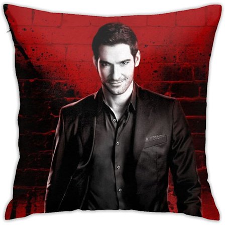 Lucifer Morningstar Pute Supermykt Putetrekk Firkantet Lett Putetrekk Hjemmeinnredning Med Usynlig Glidelås Dekorative Puter 45x45 cm.