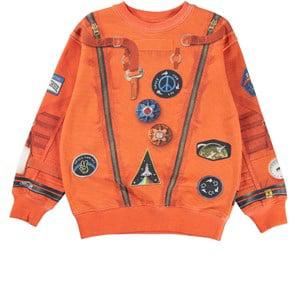 Molo Orange Astro Memphis GOTS Sweatshirt 98 cm - Jumpers and knitwear - 98 CM - Orange