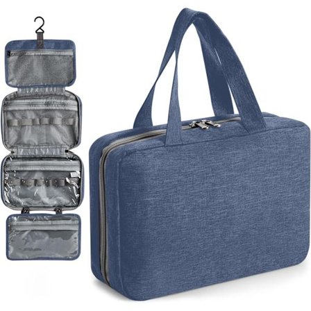 Foldbar toilettaske, bærbar kosmetikpung, hængende makeup-tasker