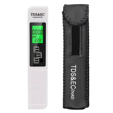 Vannkvalitetstesterpenn TDS, EC & Temperaturmåler Digital