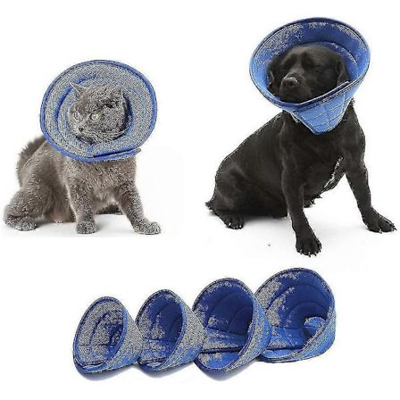 Hengittävä Elizabeth-kaulus verkkomateriaalista, pehmeä, mukava, säädettävä E-kaulus, nopeuttaa lemmikkien toipumista