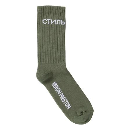 Heron Preston, Socks Groen, Heren, Maat:M