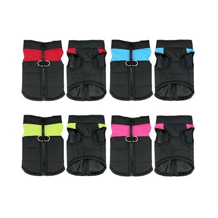 2XL Stor Hundejakke Polstret Vandafvisende Kæledyrs Tøj Varmt Vindjakke Vest Frakke Vinter 2XL