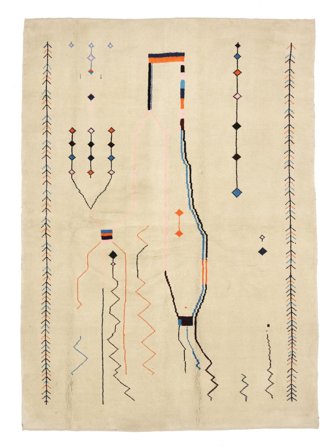 Handgeknüpft Moroccan Berber 173X241 Orientalischer Wollteppich