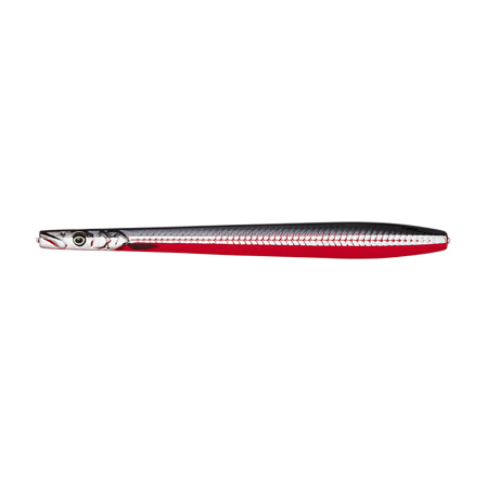 Savage Gear Line Thru Sandeel Nail 10cm 16g Black Red