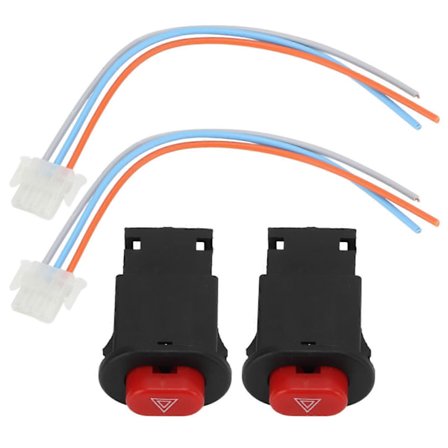 Farelyssignal-kontaktknap Dobbelt Blinkende Advarselsstyring til Motorcykel Motorcykel Scooter