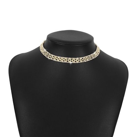 Choker Halsband Nyckelben Länkkedja GULD
