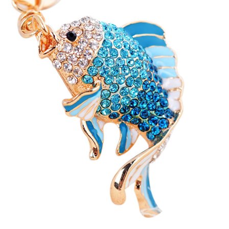 1 stk. sød nøglering til kvinder til håndtaske tilbehør (tilfældig farve)