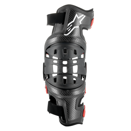 Knäskydd Alpinestars Vänster Bionic-10 Svart-Röd L